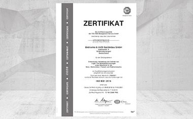 1997 - Certified to DIN ISO 9001