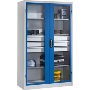 Cabinets with glazed doors