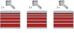Individually keyed Individually keyed