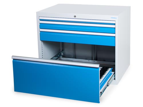 CNC-Schubladenschrank, Tiefe 736 mm, R 36-24, Schubladenanzahl: 4 Maße in mm (BxTxH): 1005 x 736 x 819 CNC-Schubladenschrank, Tiefe 736 mm, R 36-24, Schubladenanzahl: 4 Maße in mm (BxTxH): 1005 x 736 x 819