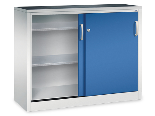 Schiebetürenschrank mit Dreh-/Druckzylinderschloss Maße in mm (BxTxH): 1200 x 400 x 1000 Schiebetürenschrank mit Dreh-/Druckzylinderschloss Maße in mm (BxTxH): 1200 x 400 x 1000